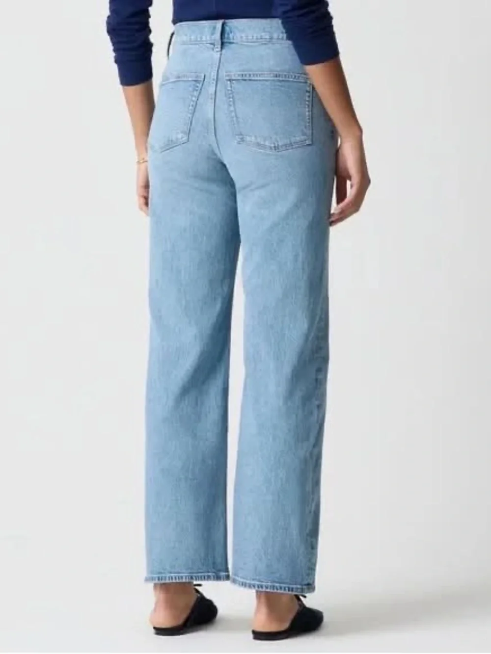 J. Crew Slim wide-leg patch-pocket jean in all-day stretch Size 31 Petite NWT